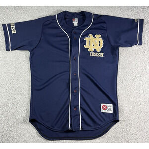 Notre Dame Jersey Mens L Vintage Baseball 90s Irish Rawlings Made USA Authentic